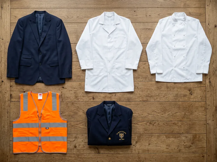 A range of finished garment categories NANG U manufactures