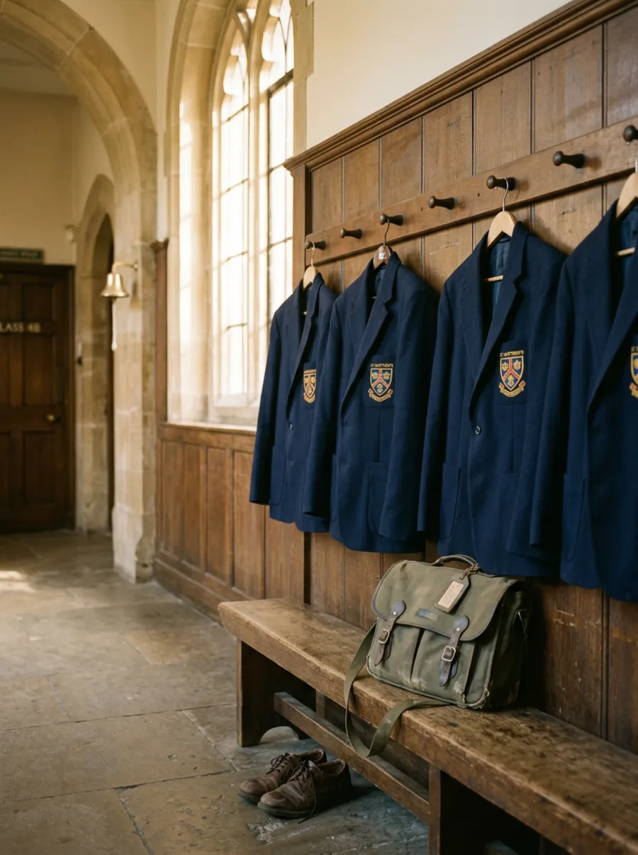 Students wearing NANG U-manufactured uniforms