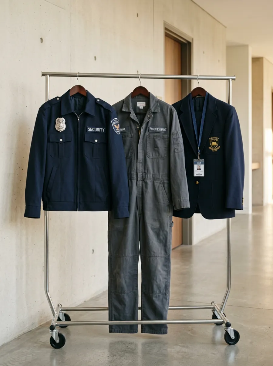 Institutional staff wearing NANG U-manufactured uniforms